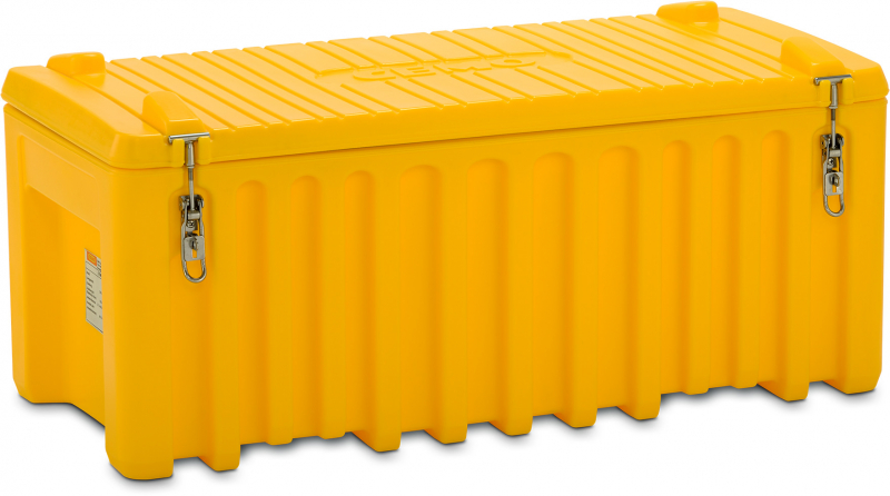 Polyethylene tool box 250 liter, yellow