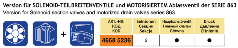 Arag Schaltkasten für Sprühgeräte Serie 4668 – Magnet-Ventile