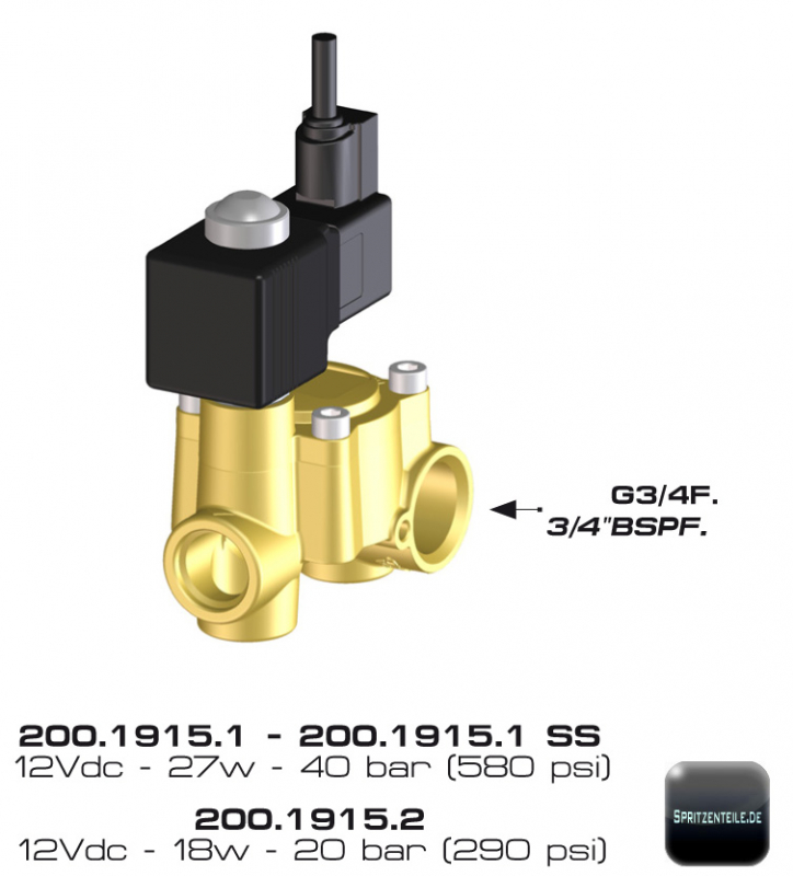 Braglia Solenoid valve for Control Unit M200