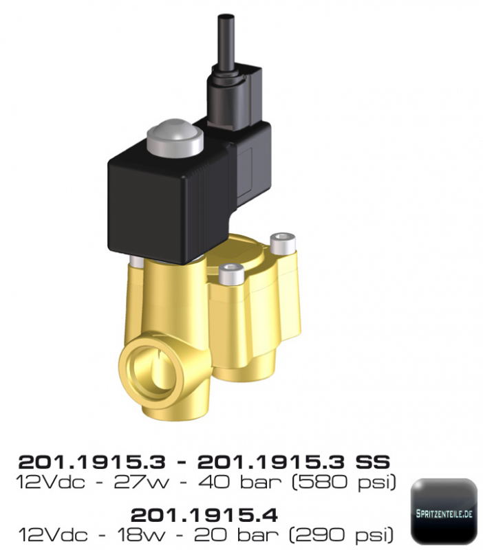 Braglia Solenoid valve for Control Unit 20 bar