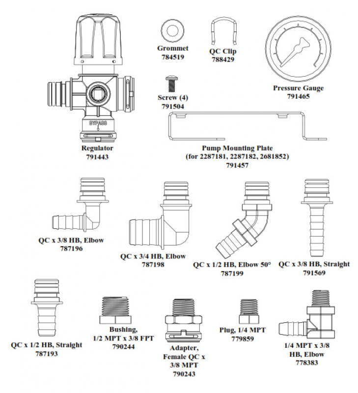 North Star spray controller 20781032 overview of the individual parts