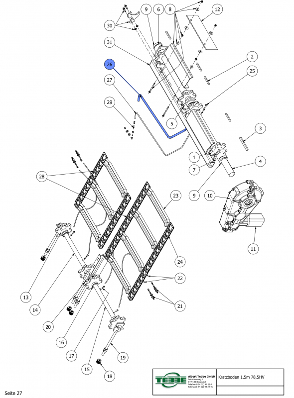 TEBBE protective tube for lubricant line