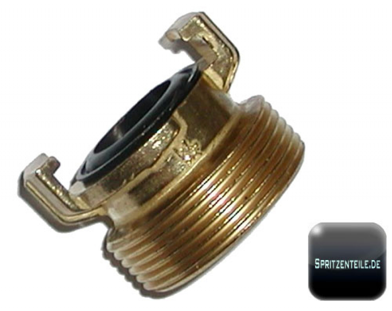 Geka fast coupling with external thread