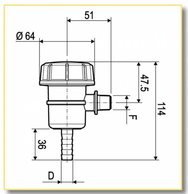 Arag Suction filter transparent with 13 mm grommet