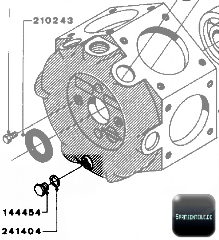 Hardi Verschluss-Schraube 14010400 für Pumpe Serie 361