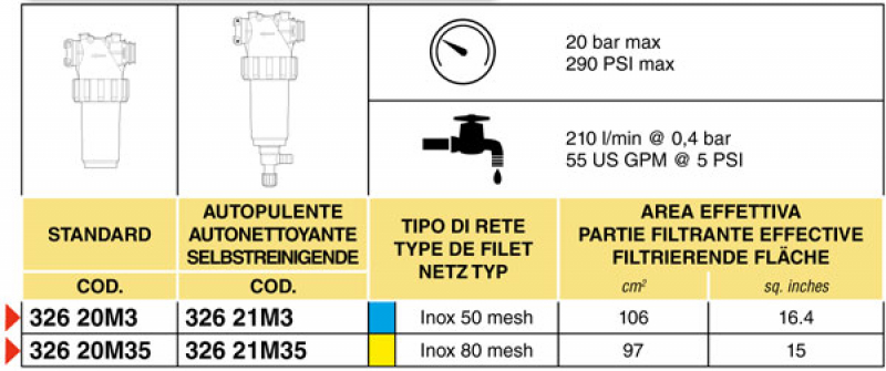 Arag Pressure Filter with T5 series 326